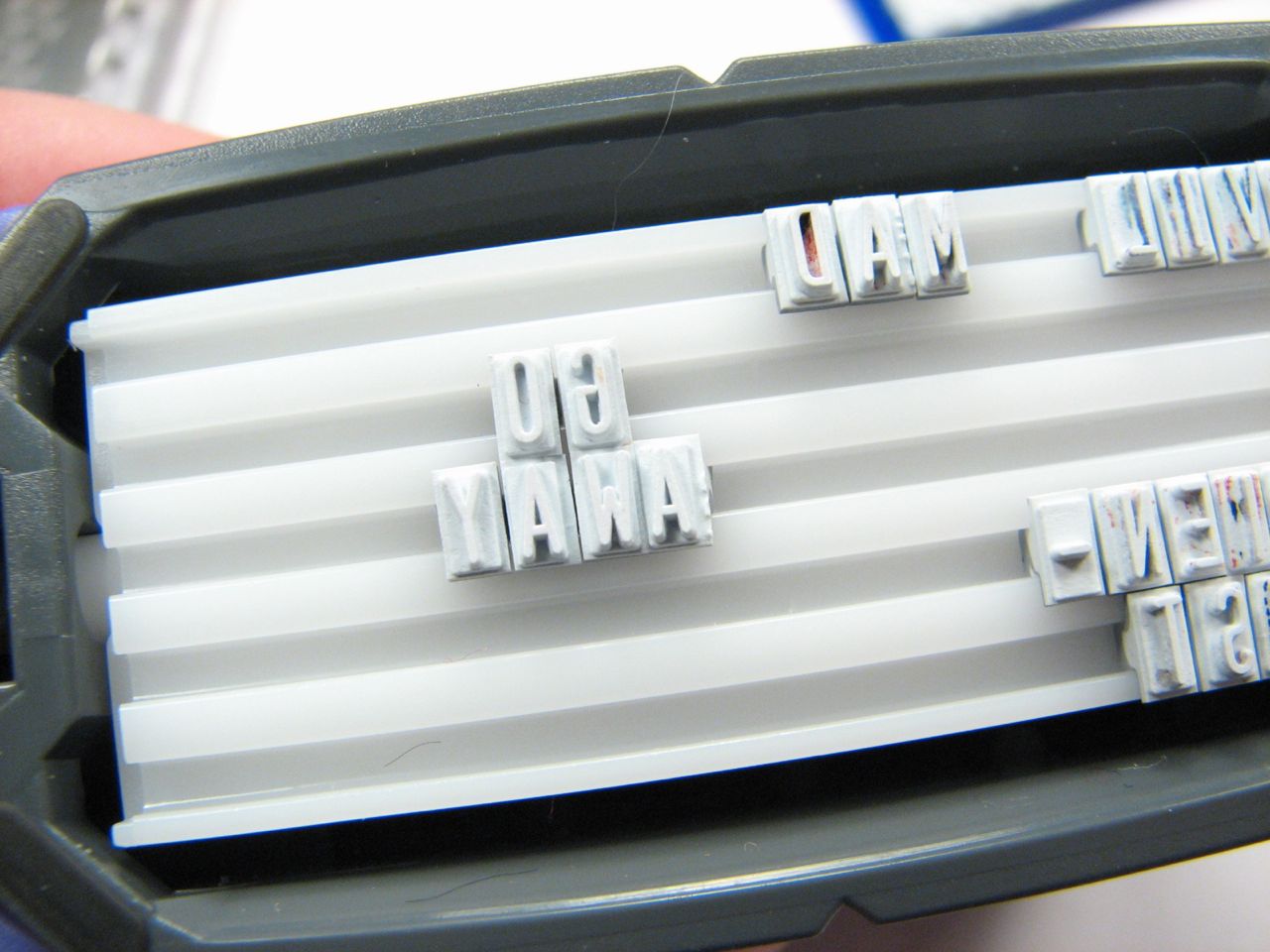 Stamp your own damned messages!