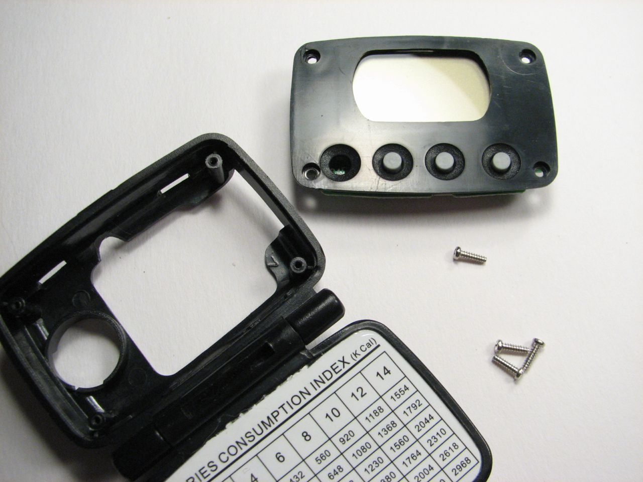 Pedometer take-apart
