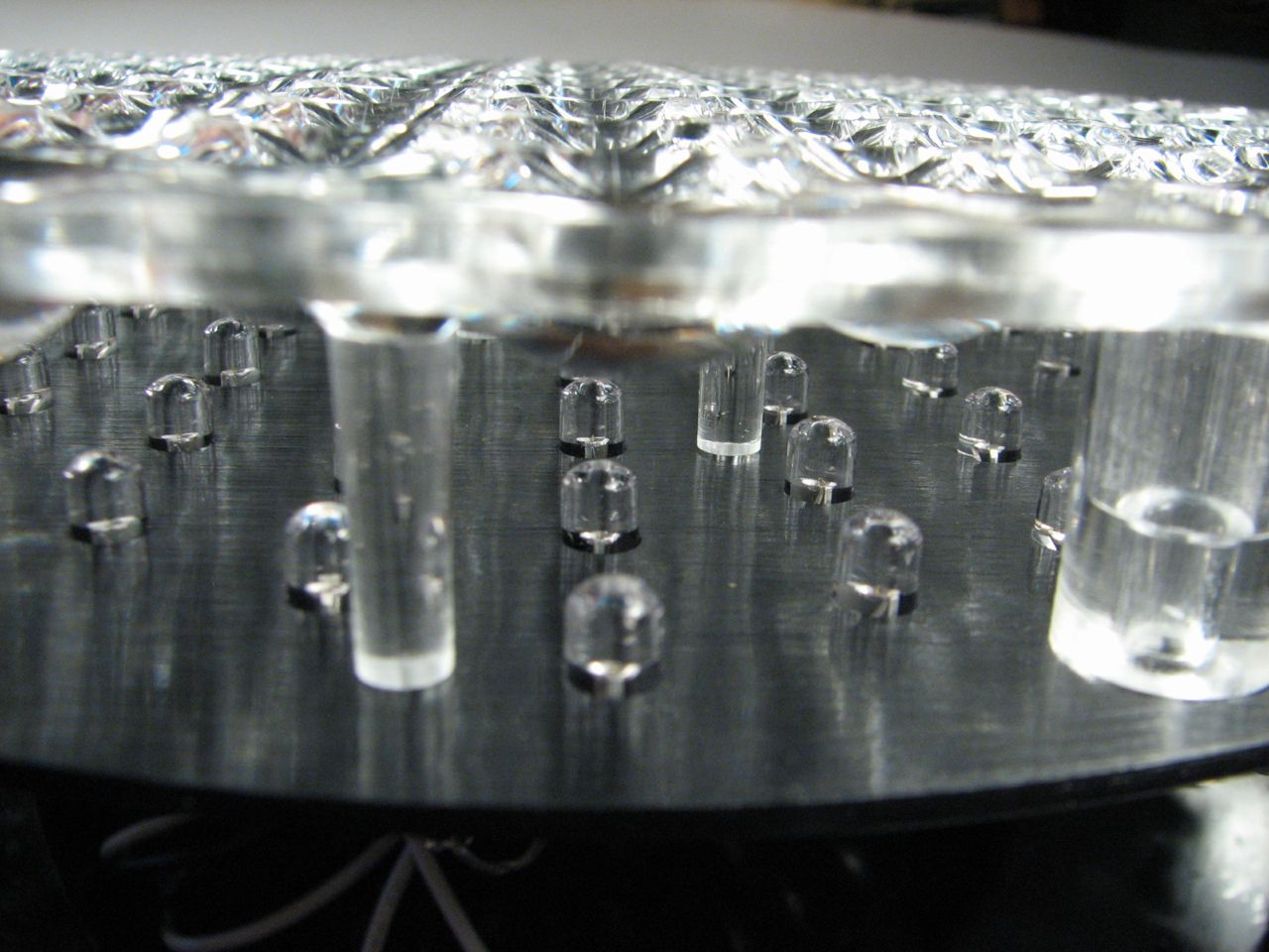 LED array under lenses