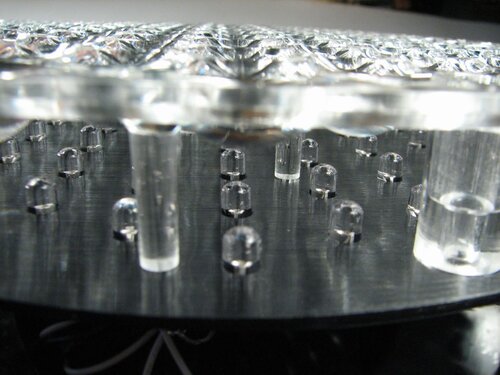 LED array under lenses