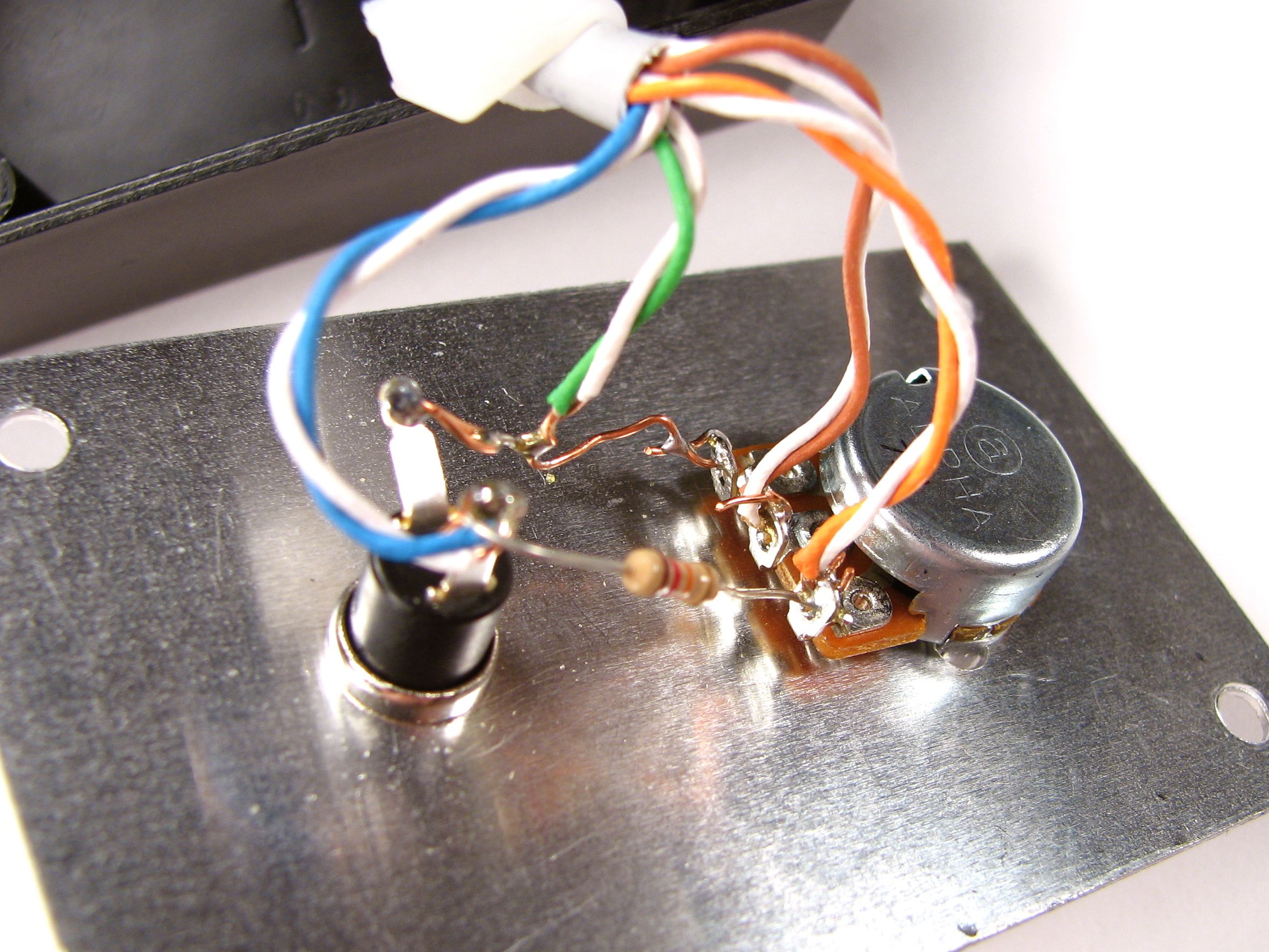 Close-up: inside controller