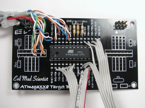ATmega168 on card