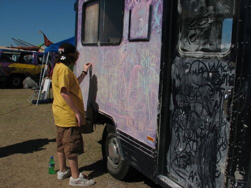 Making art on the art car