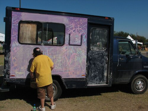 chalkboard truck