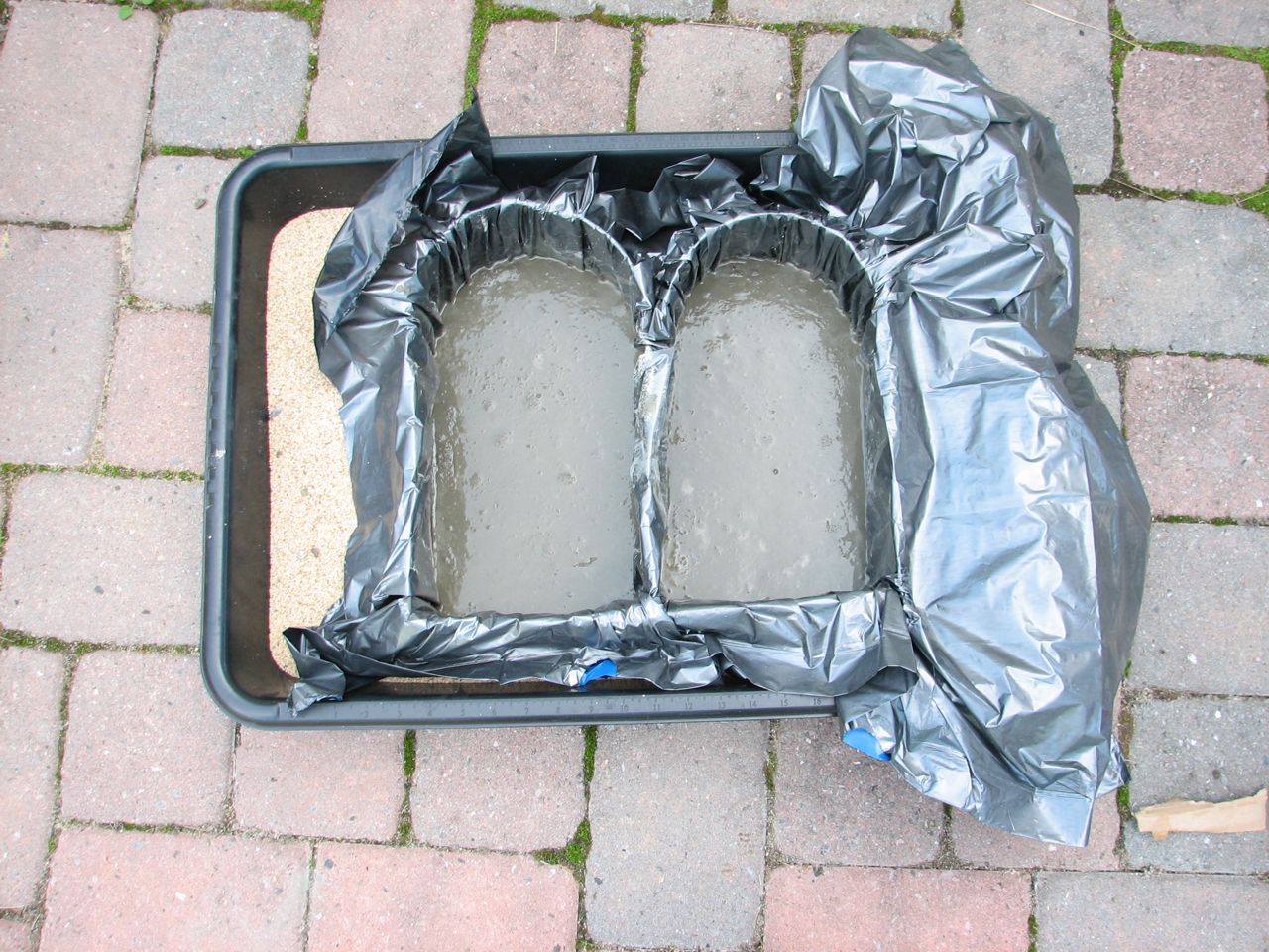 concrete after tapping