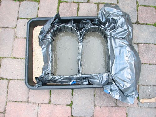 concrete after tapping