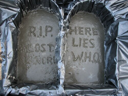 Inscriptions cut, wet