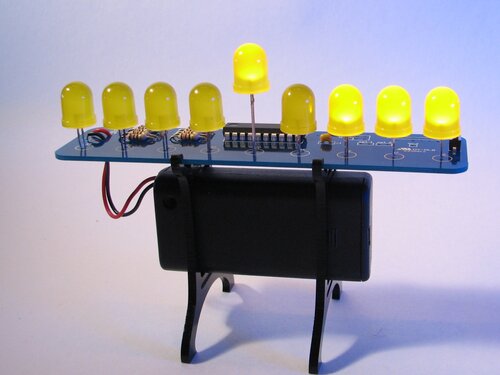 Night #3. 10 mm yellow diffused LEDs.