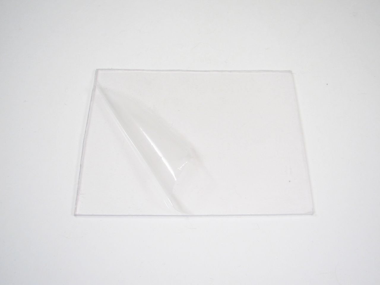 Peel off plastic liner