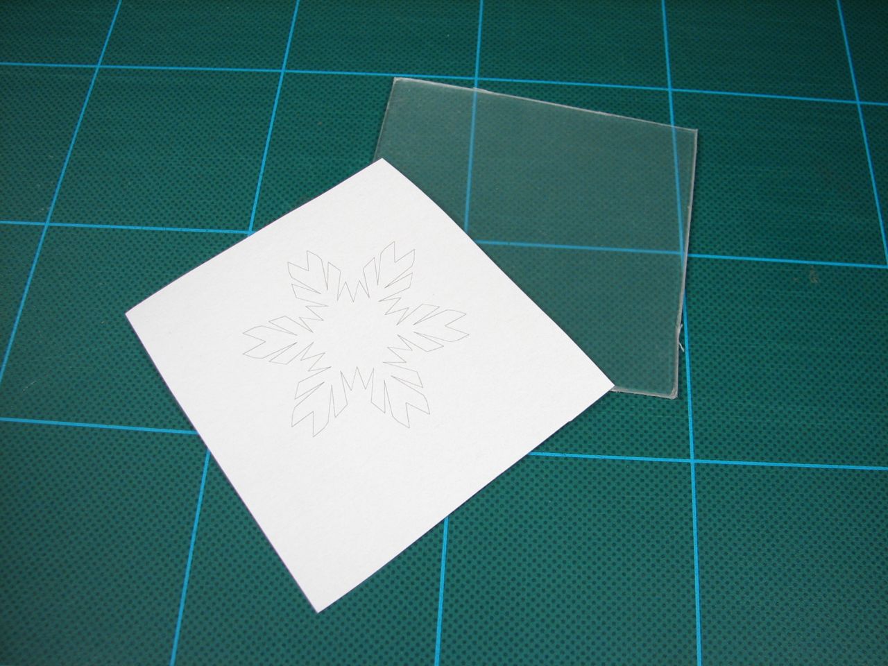 printed snowflake pattern