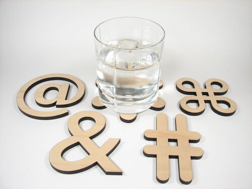 Typographic Coasters