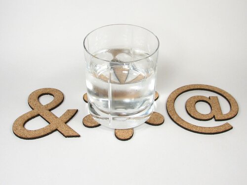 Cork coasters