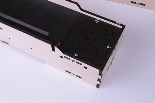 Paddle box with painted top