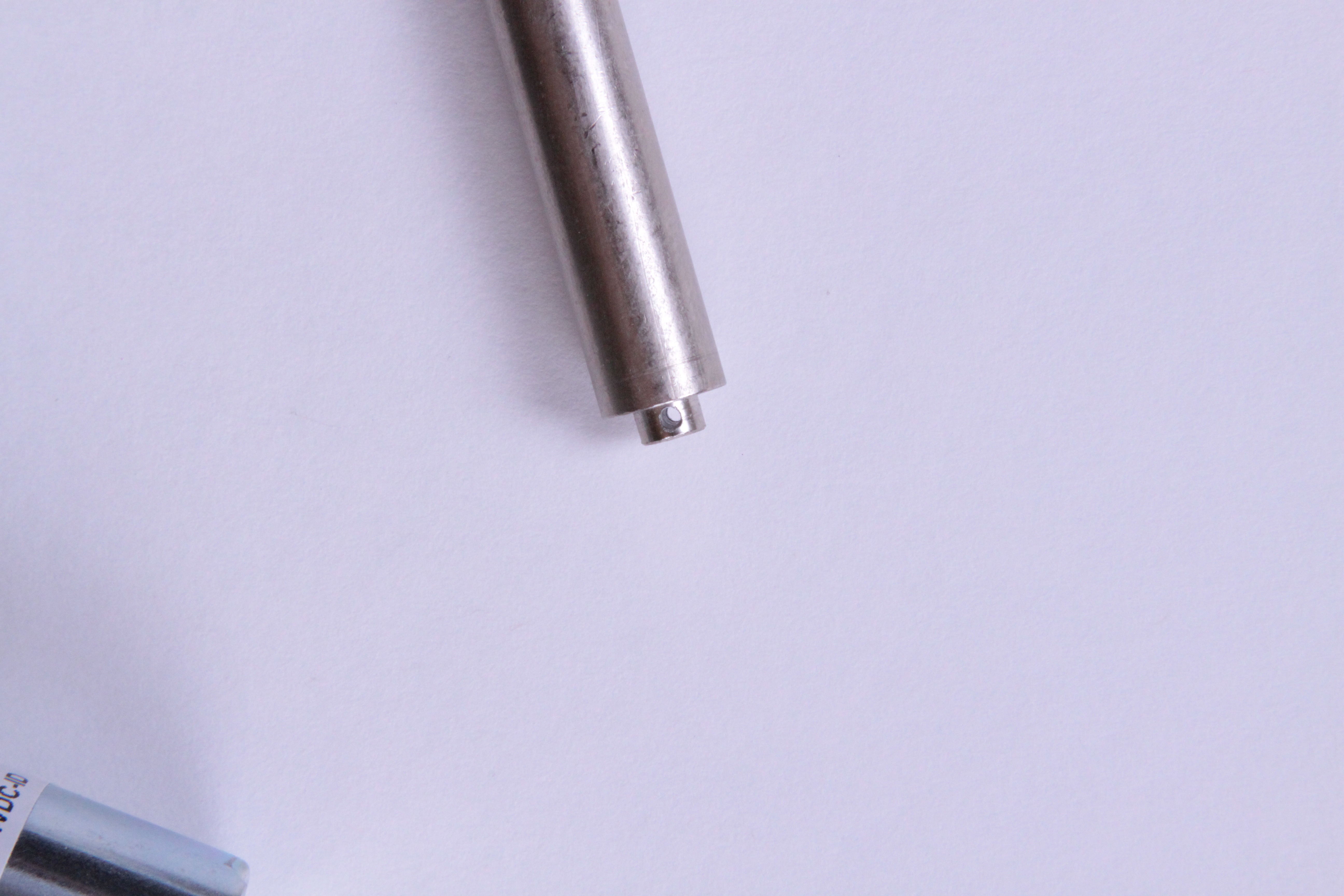 Plunger with drilled hole