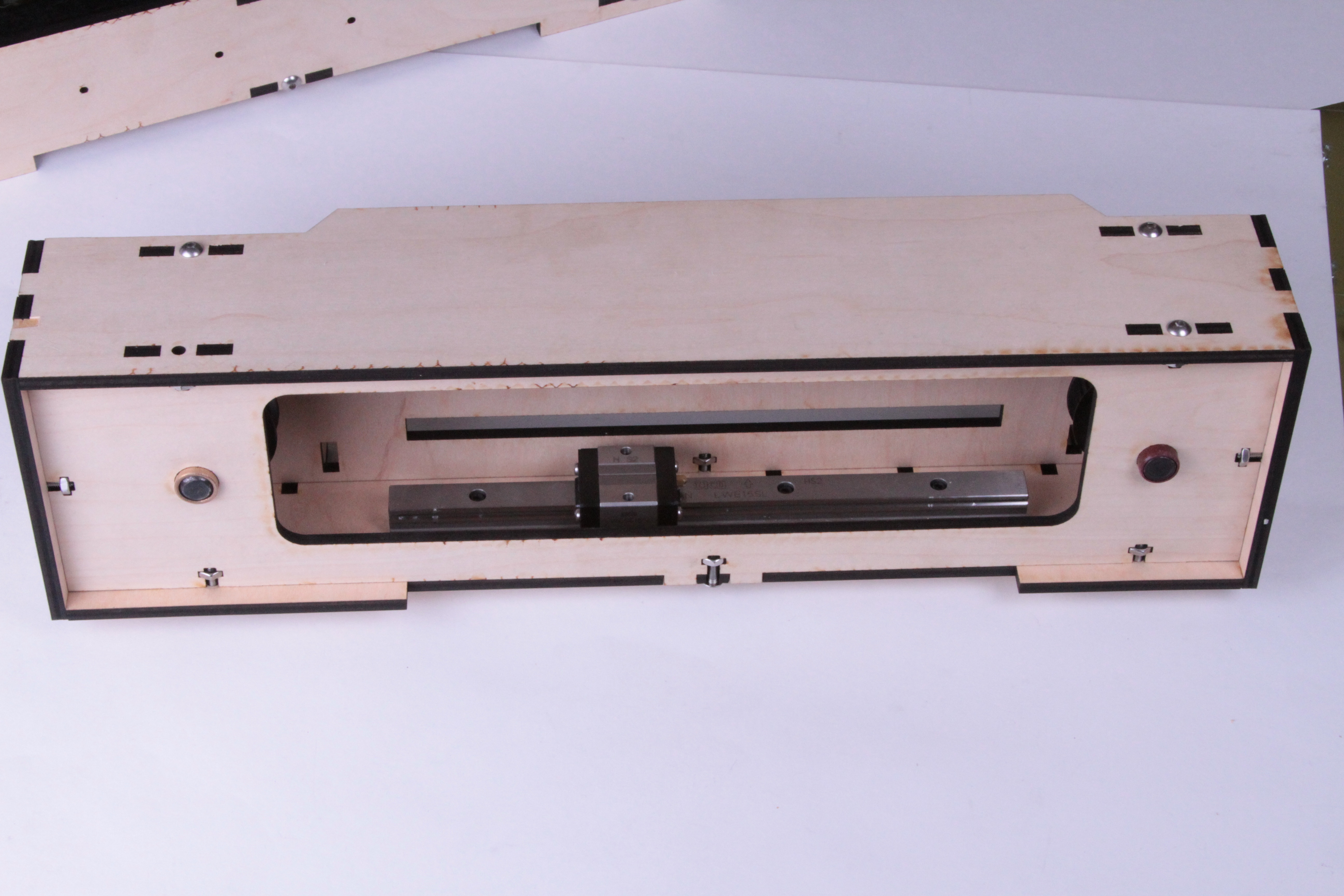 Linear slide in place