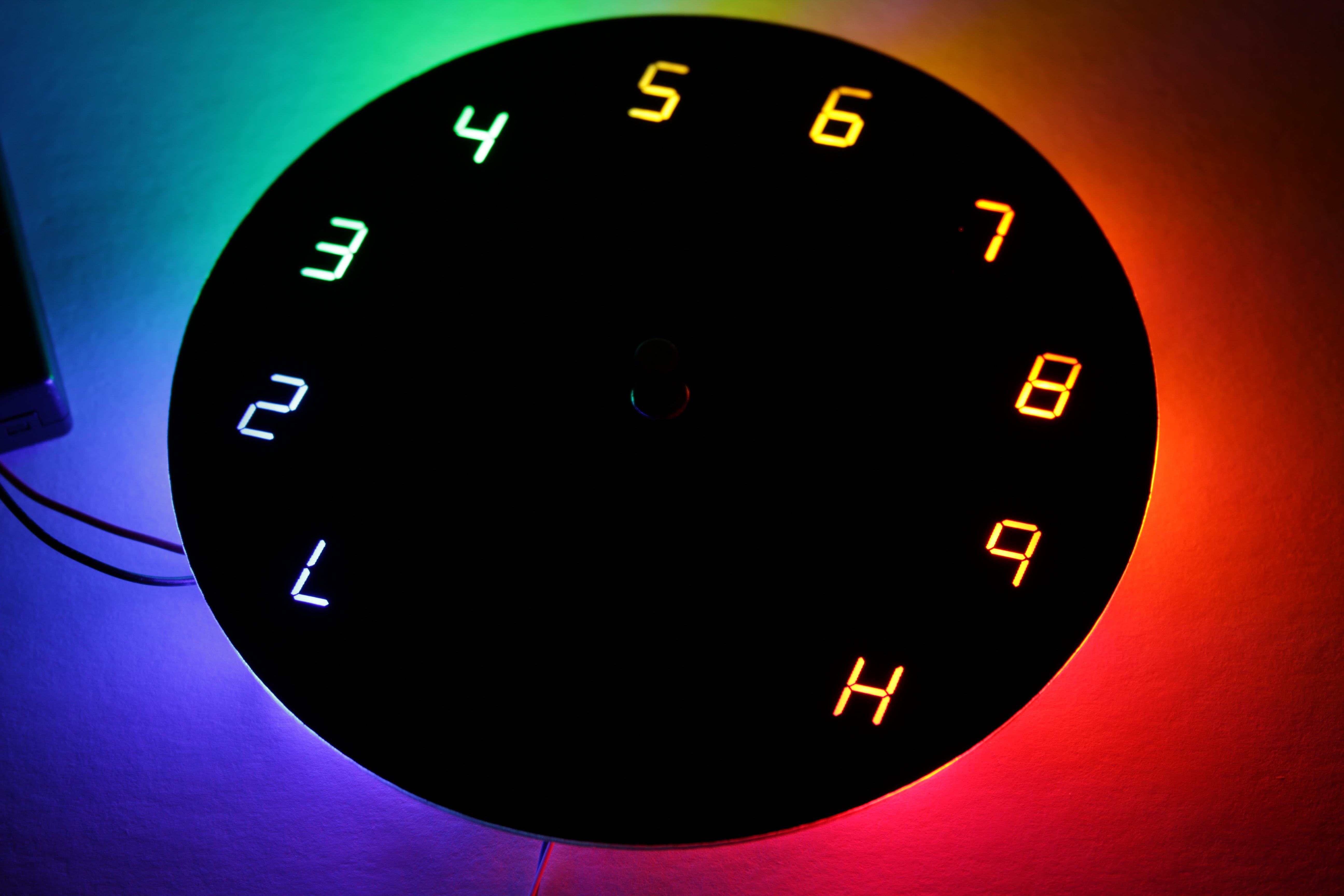 fake seven segment display