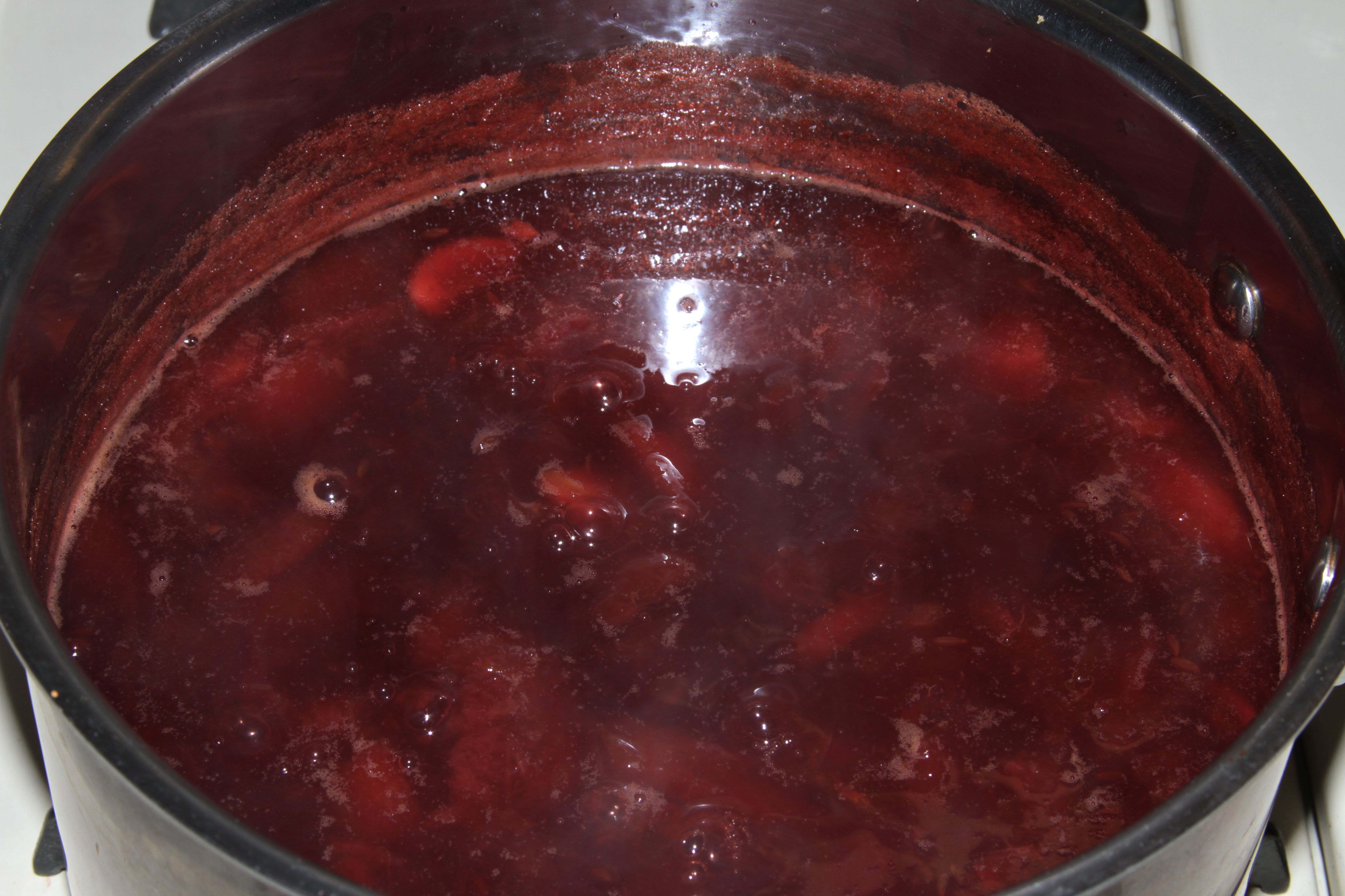Plum Chutney about done