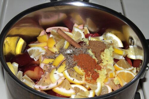 Plum Chutney ingredients