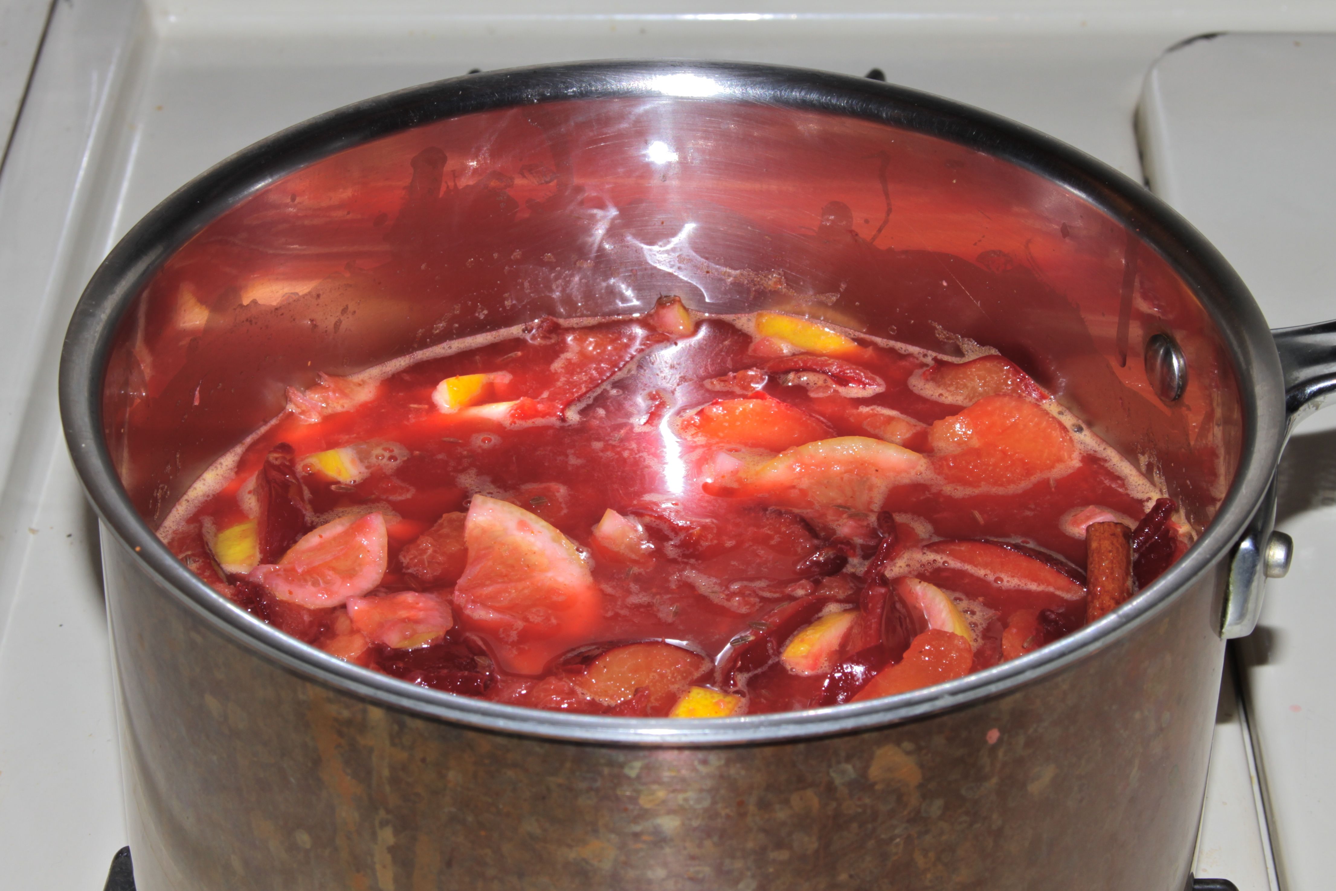 Plum Chutney--softening the fruit