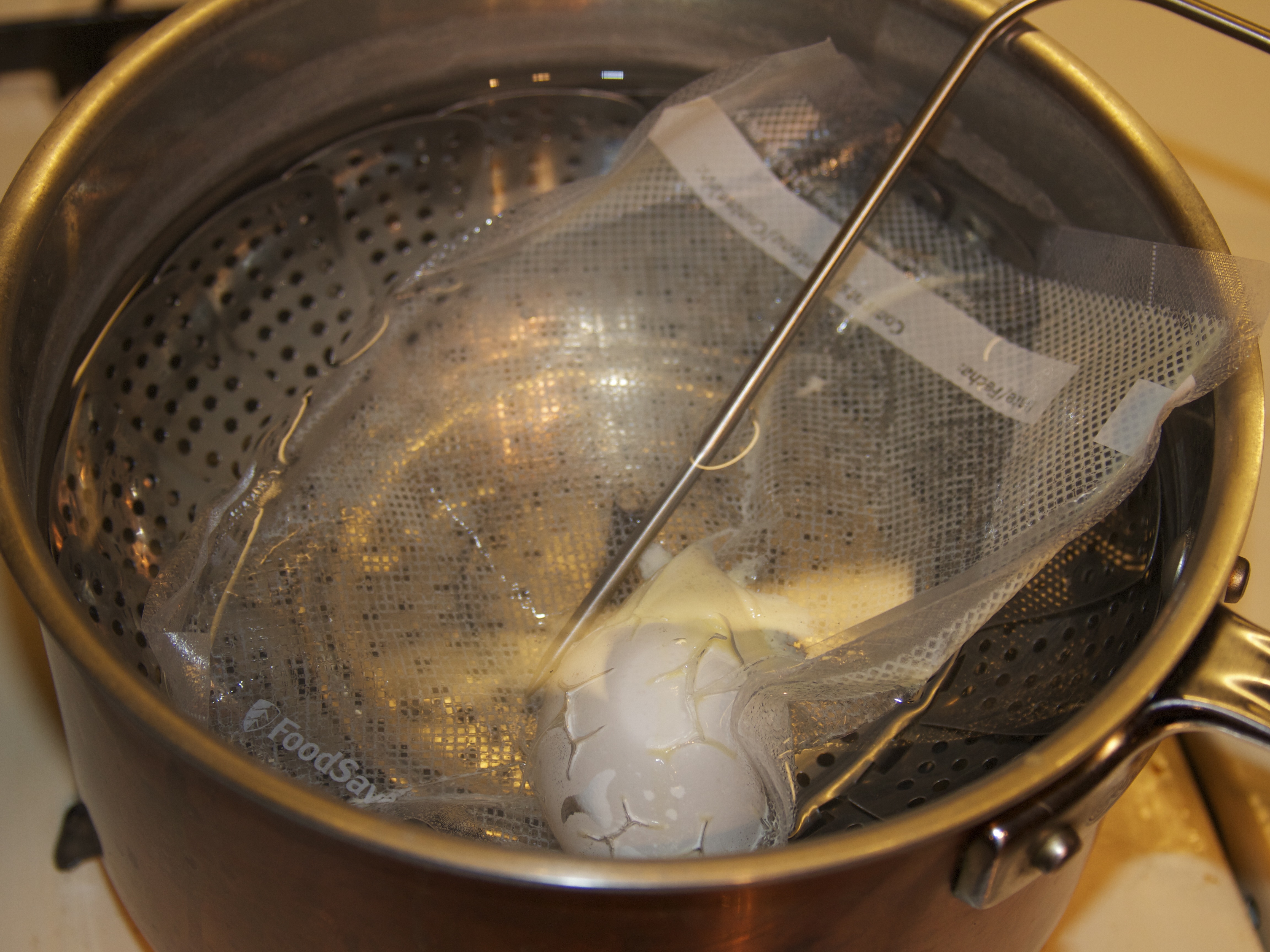 cook in bag, with thermometer