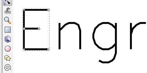 single-stroke closeup