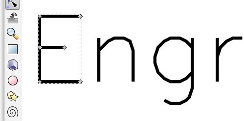 single-stroke closeup