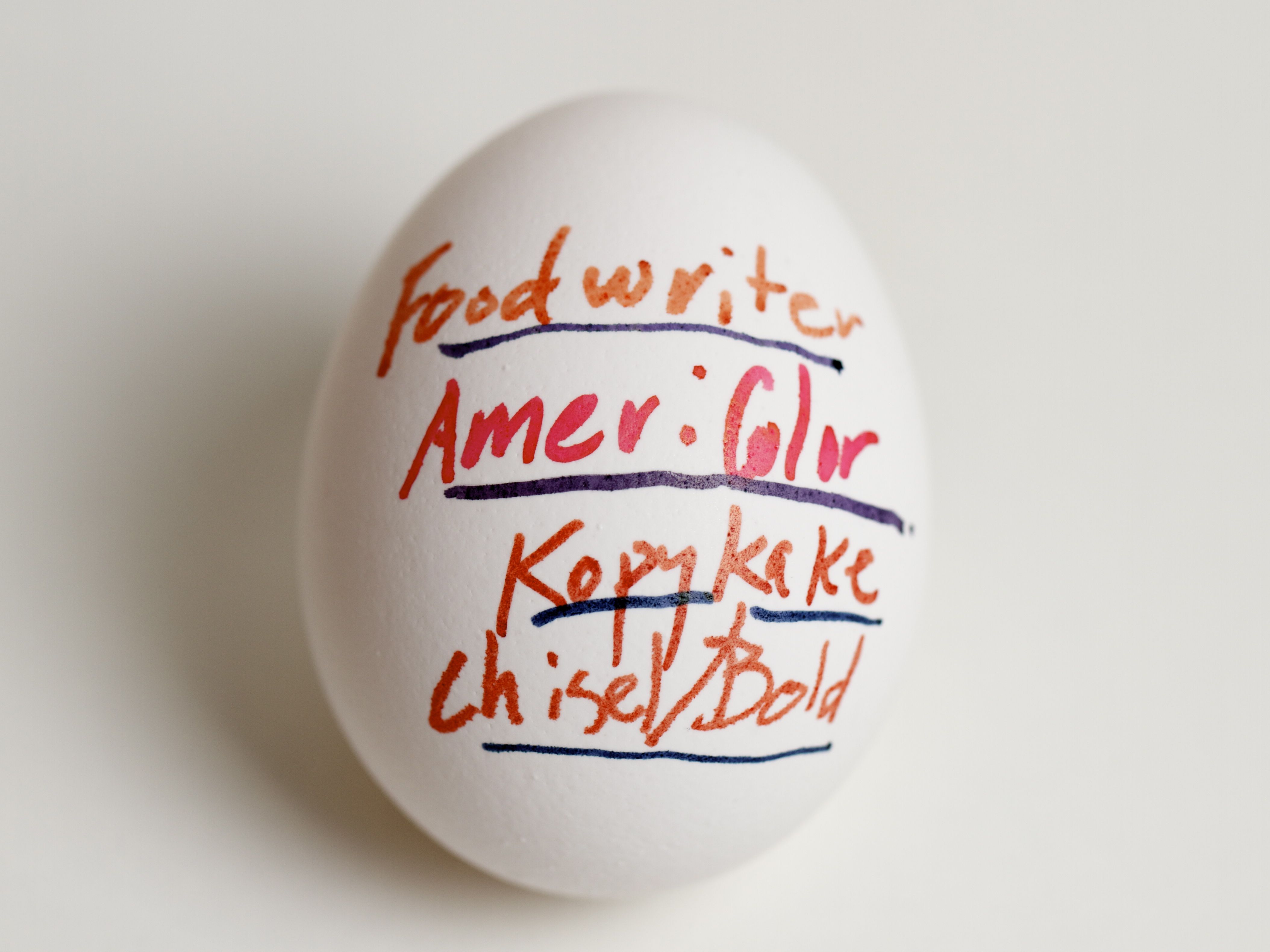 Food Marker Hand drawing