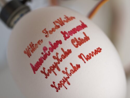 Red comparison, small text