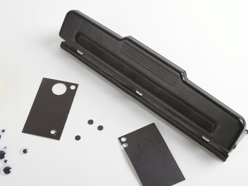 Magnetic Googly Eyes: hole punch