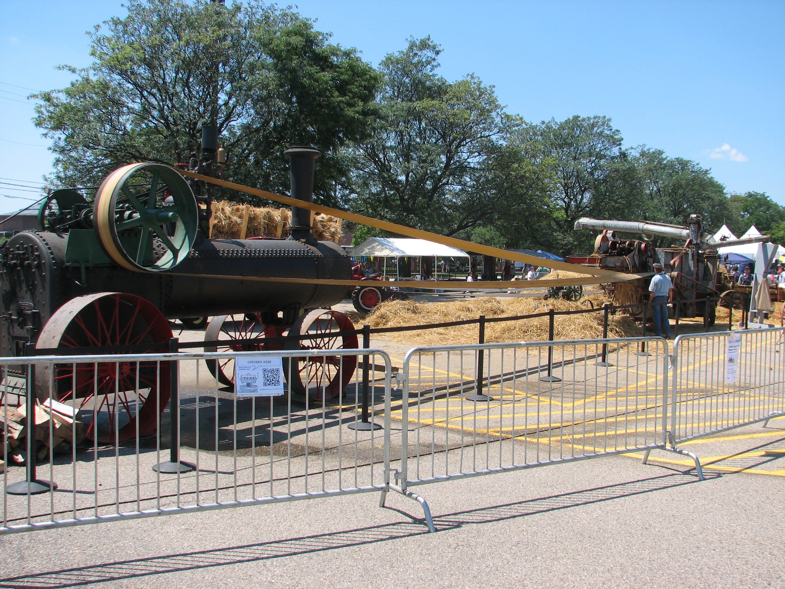 Steam Engine & hay baler