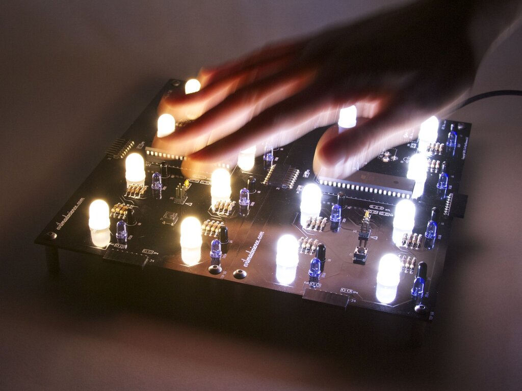 Warm white (left), Regular "cool" white (right)