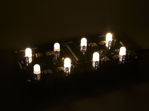 Octolively, warm white LEDs, room lights down