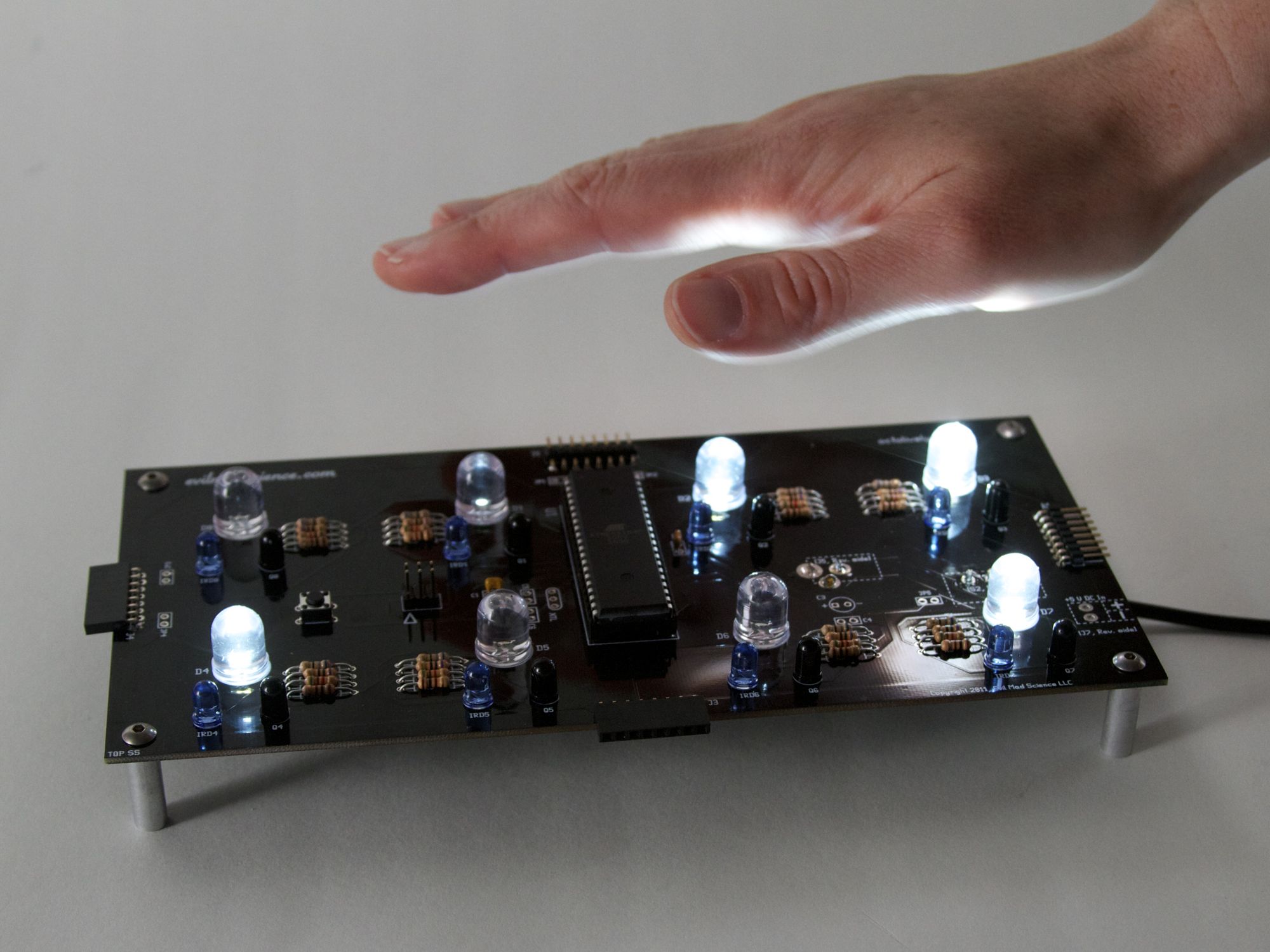 Octolively, with clear-lens white LEDs