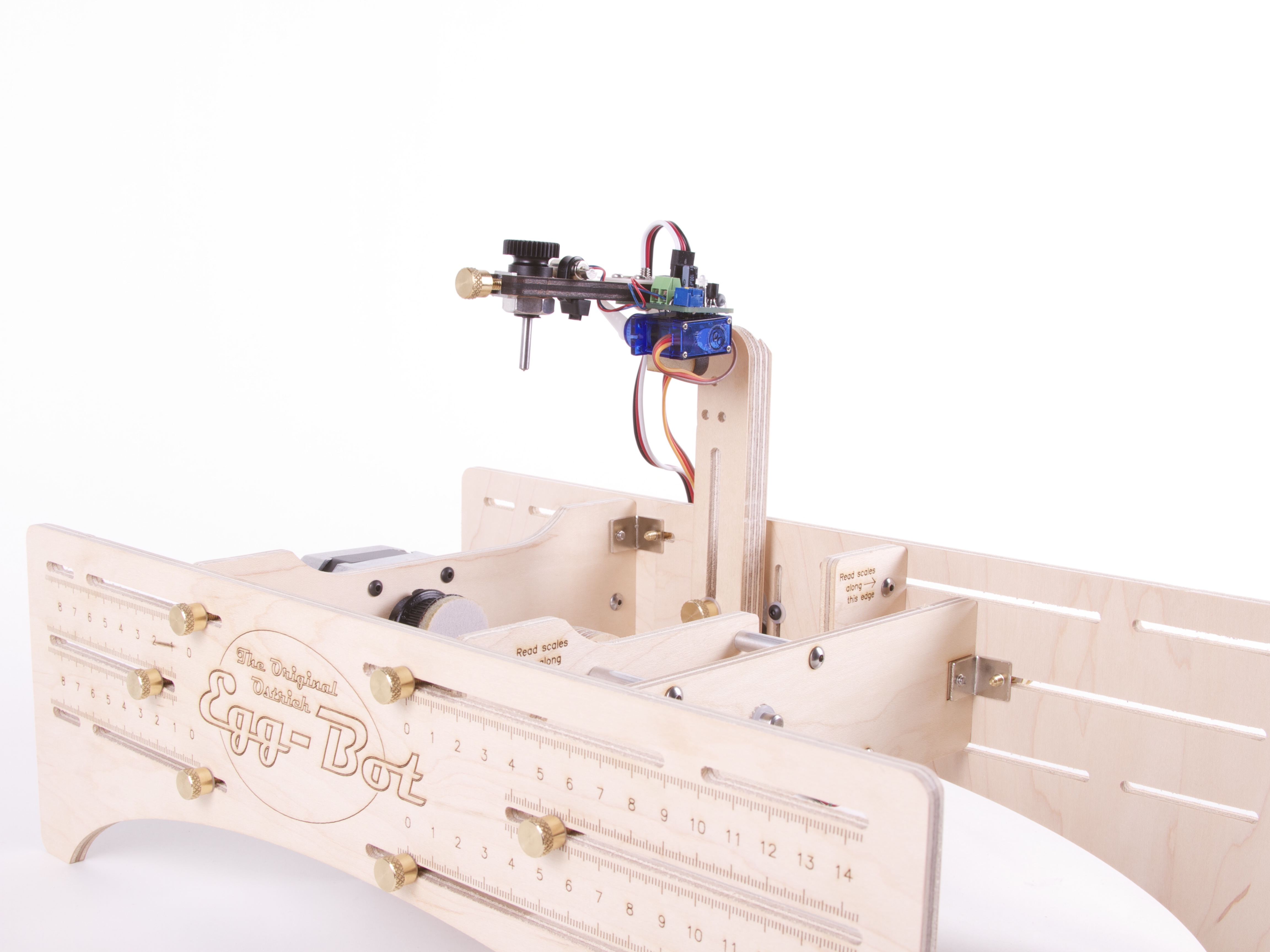 Ostrich Eggbot with Engraver