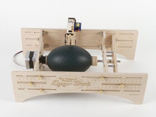 emu egg in ostrich eggbot