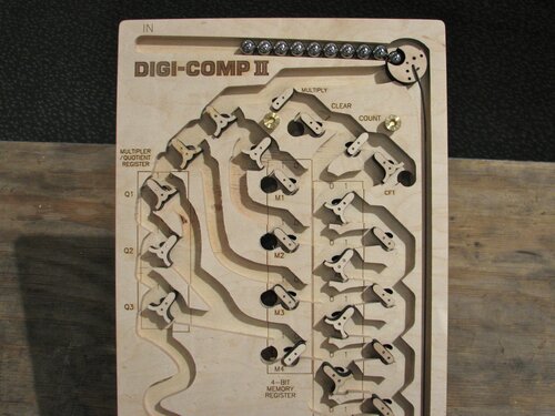 Digi-Comp II (wooden prototype)-- top section
