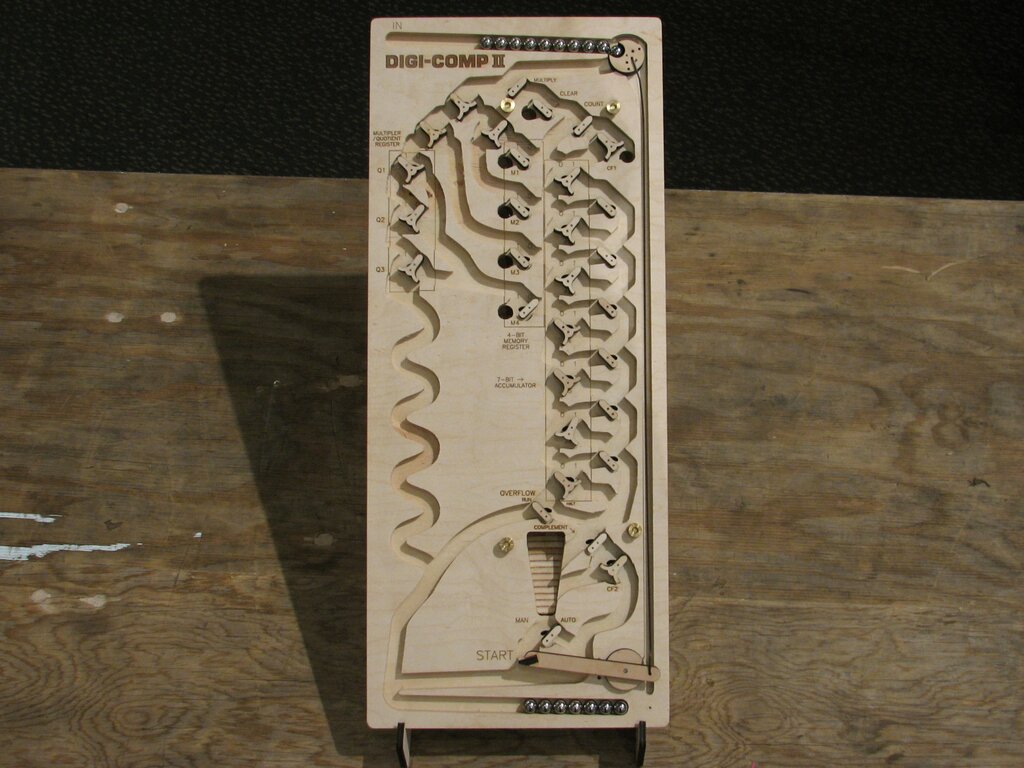 Digi-Comp II (wooden prototype)-- overview