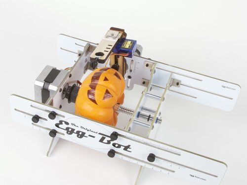 mini jack-o-lantern in eggbot