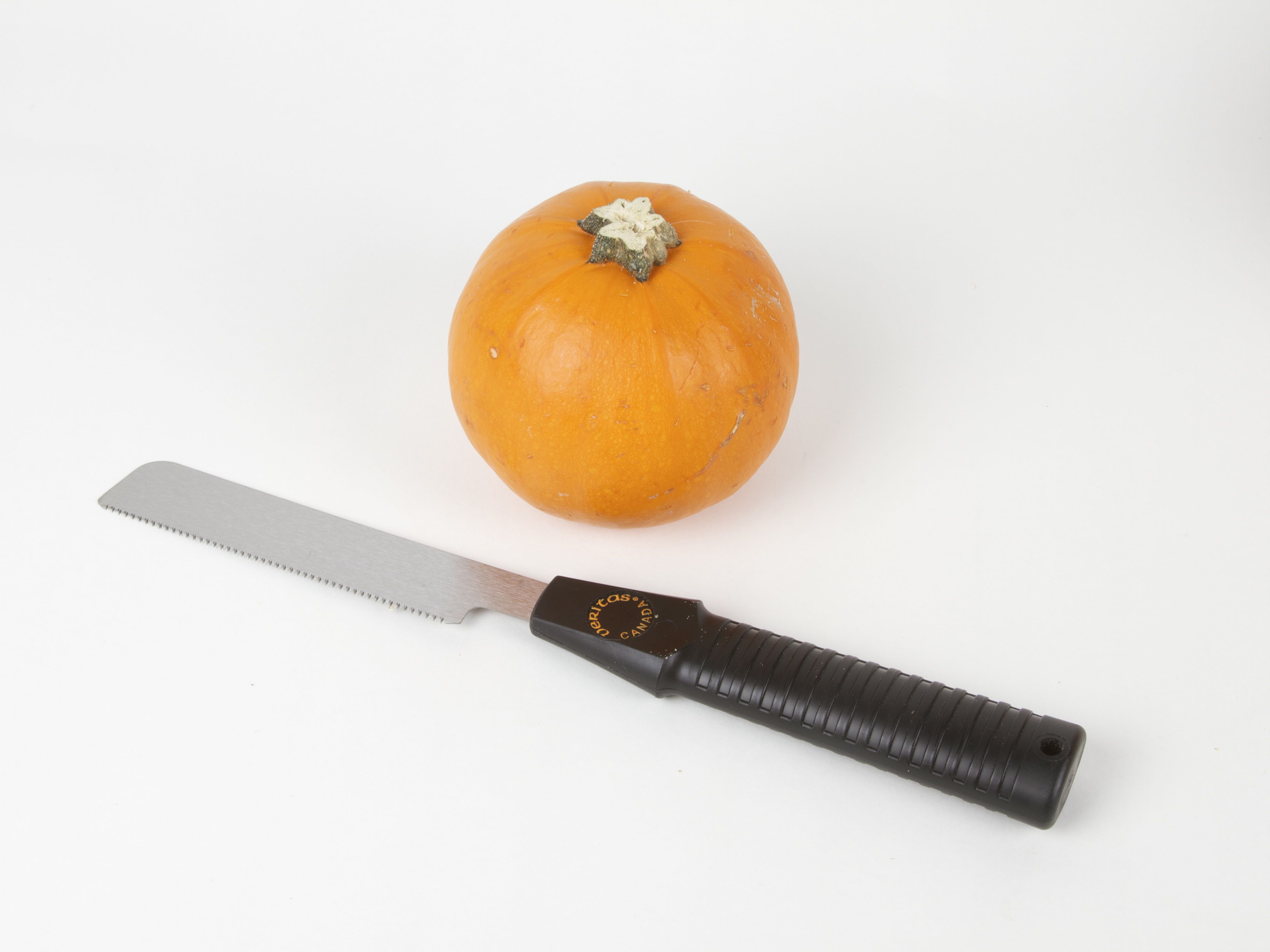 pumpkin with saw