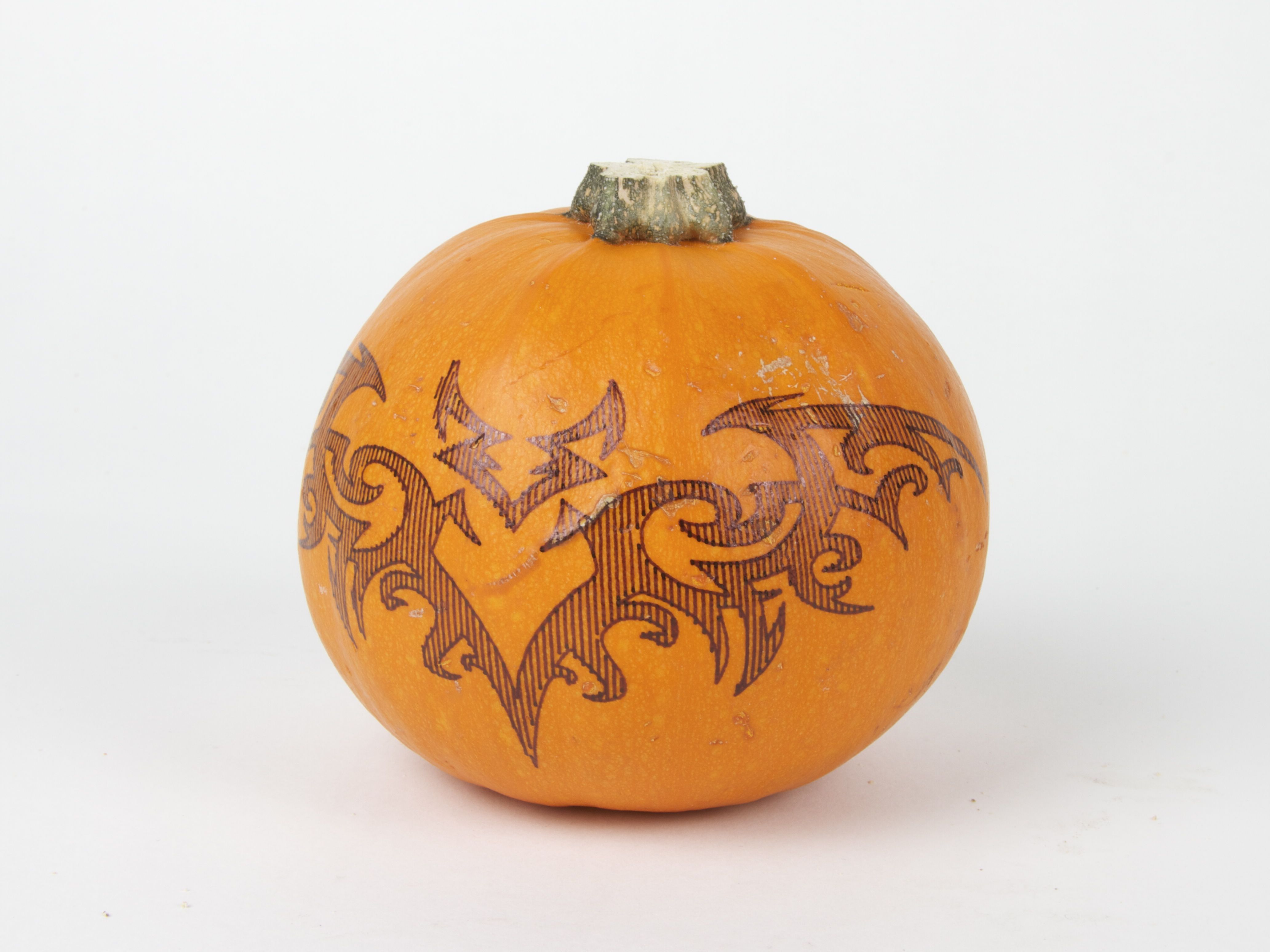 Bat tattoo pumpkin