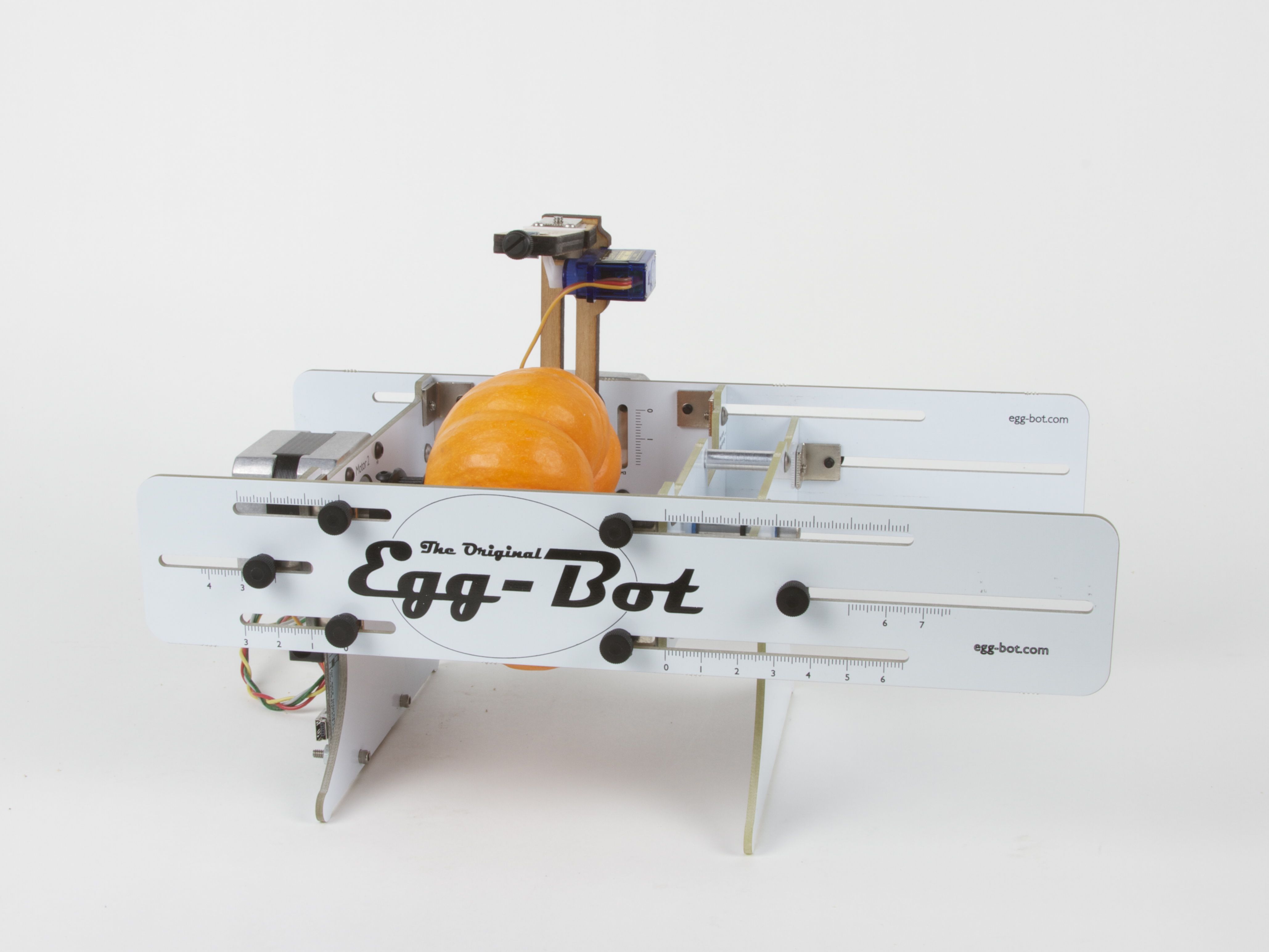 mini pumpkin in eggbot