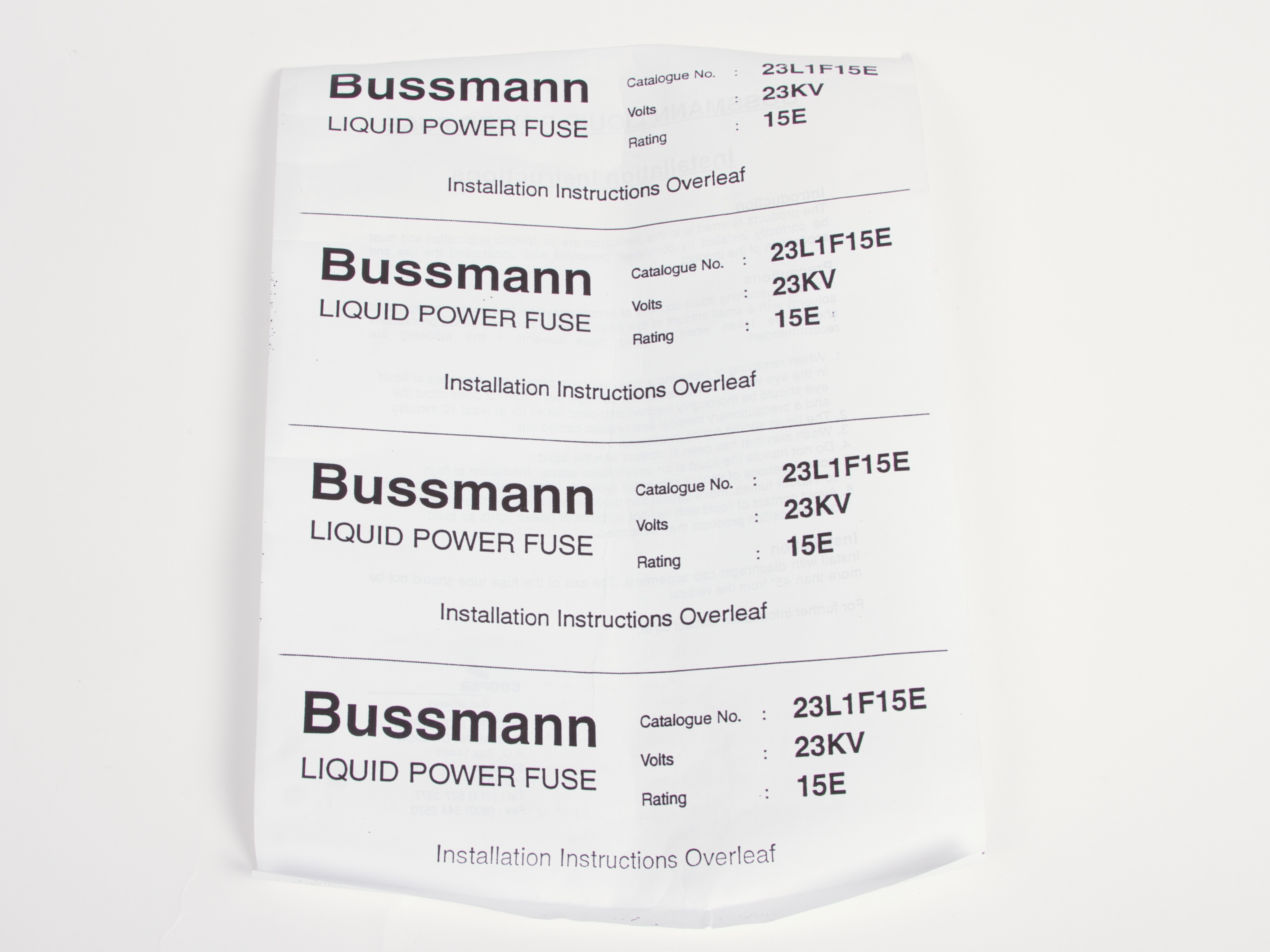 Liquid Power Fuse 10