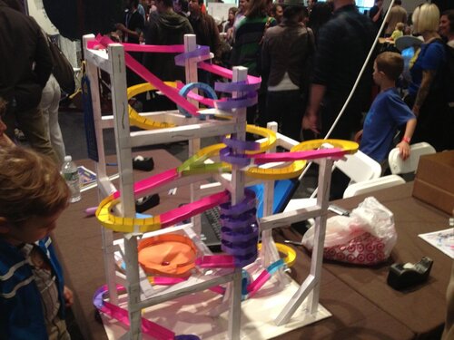 Papercraft marble run