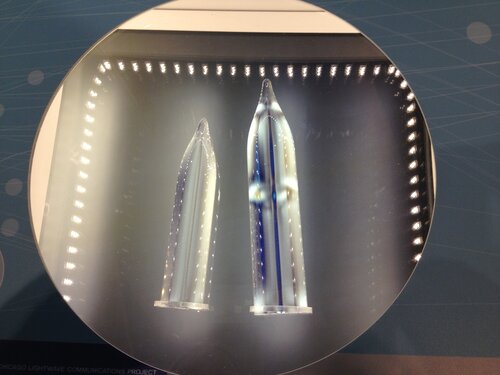 Glass for fiberoptics