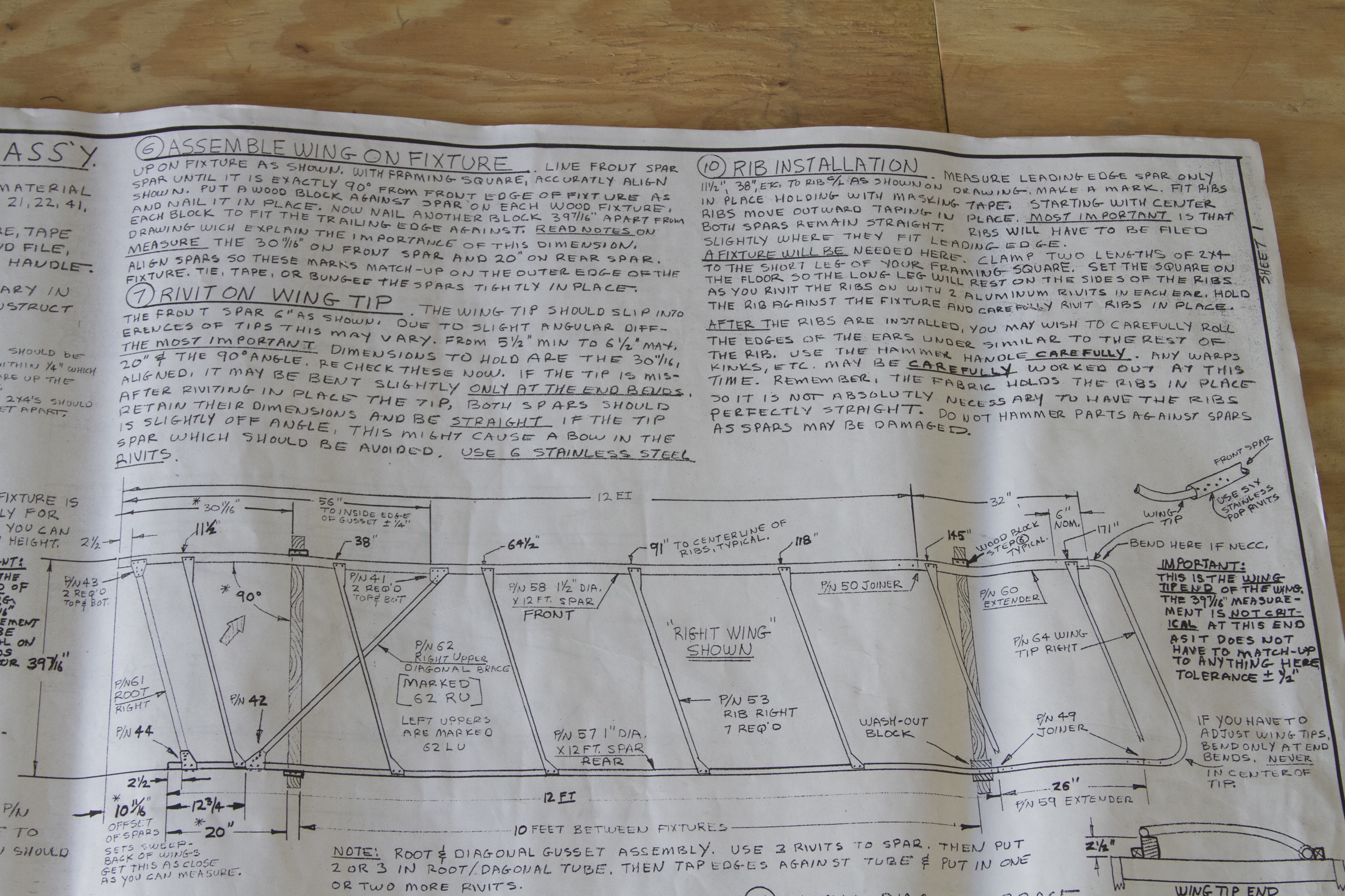 Glider plans upper right