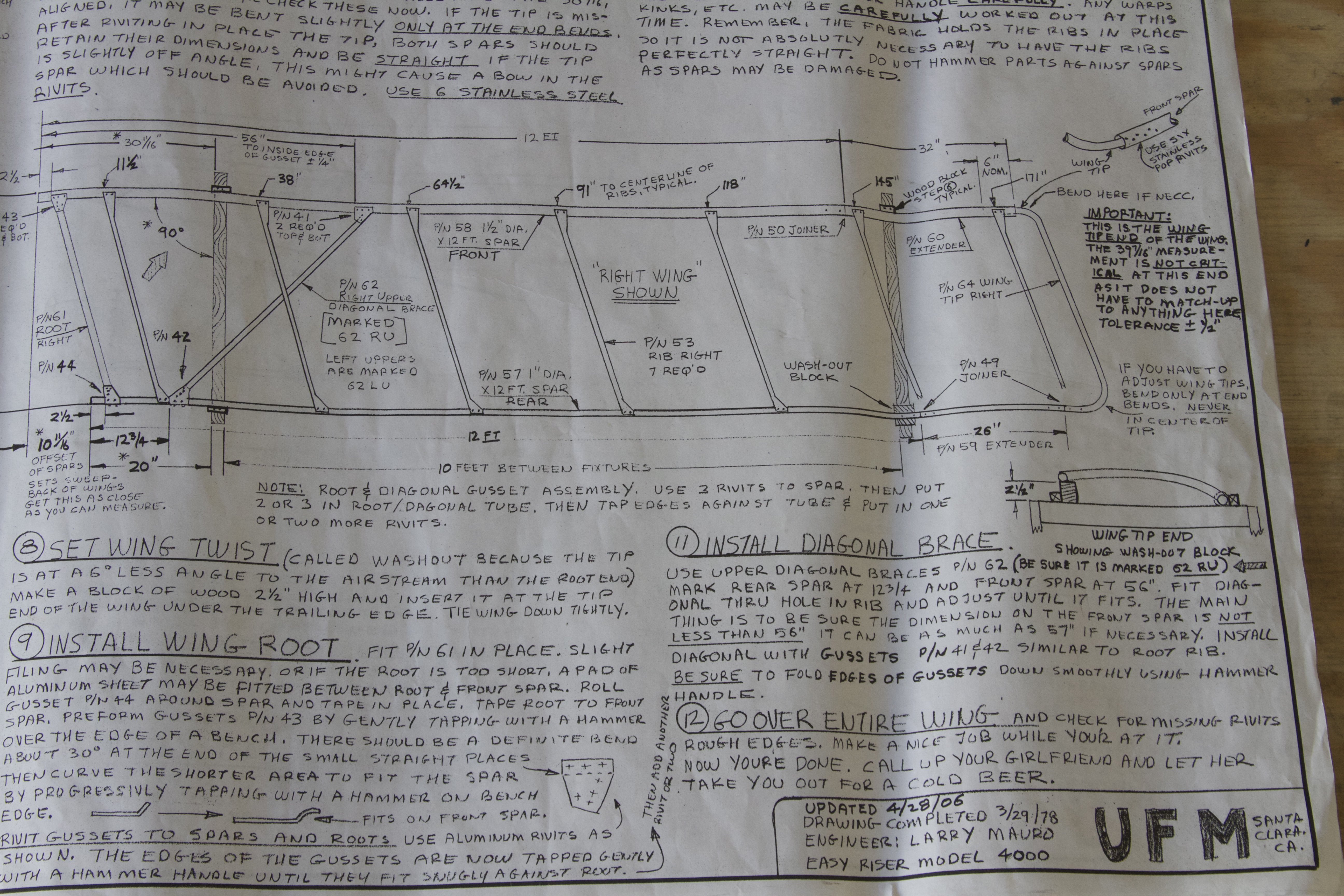 Glider plans lower right