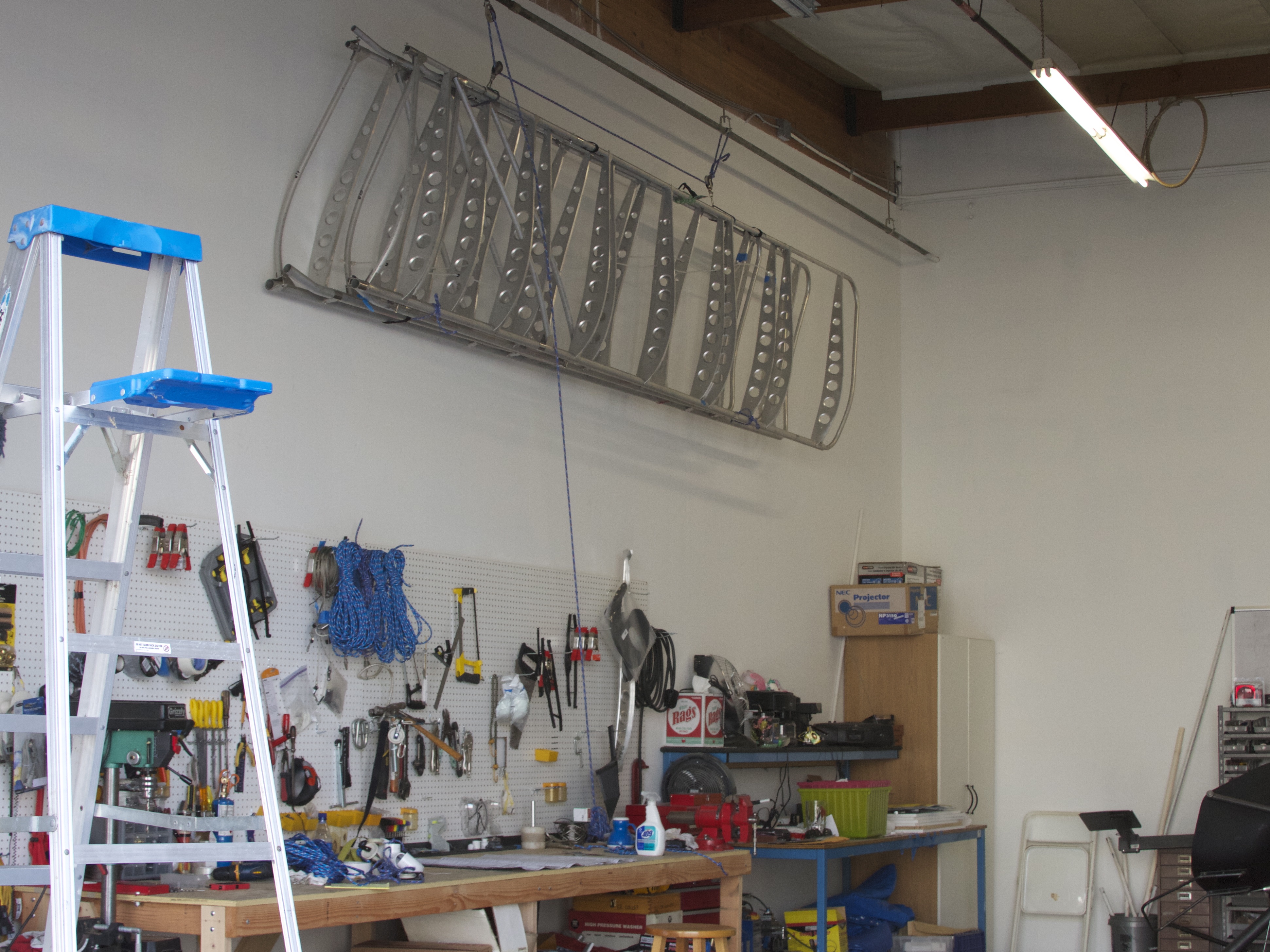 Wings over workbench