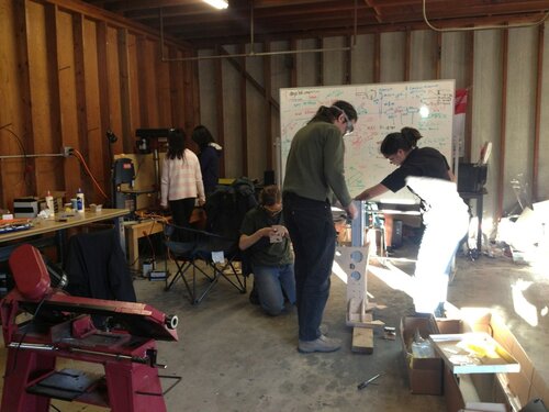 Sunbeams in the shed
