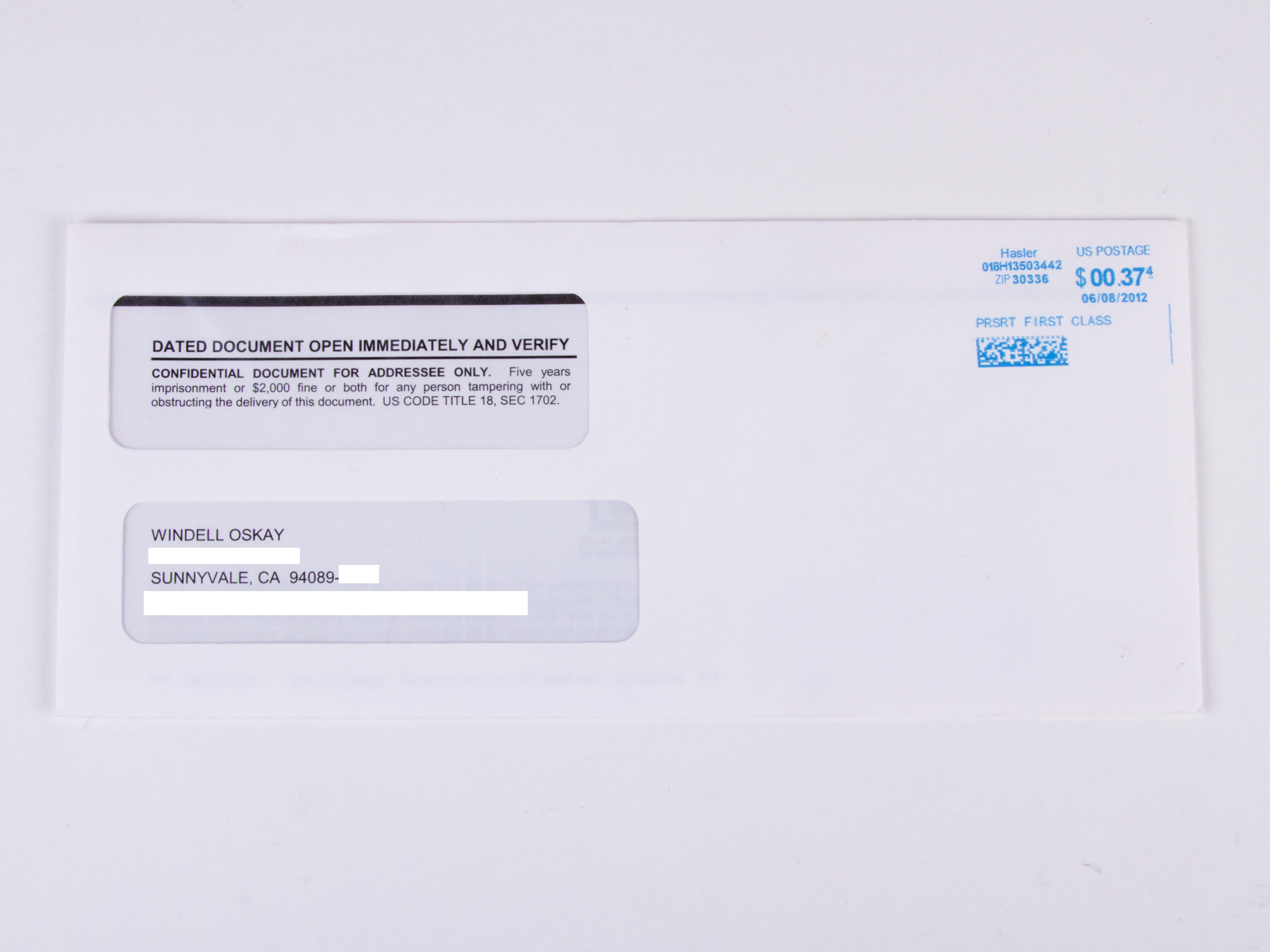 Important Envelopes 2