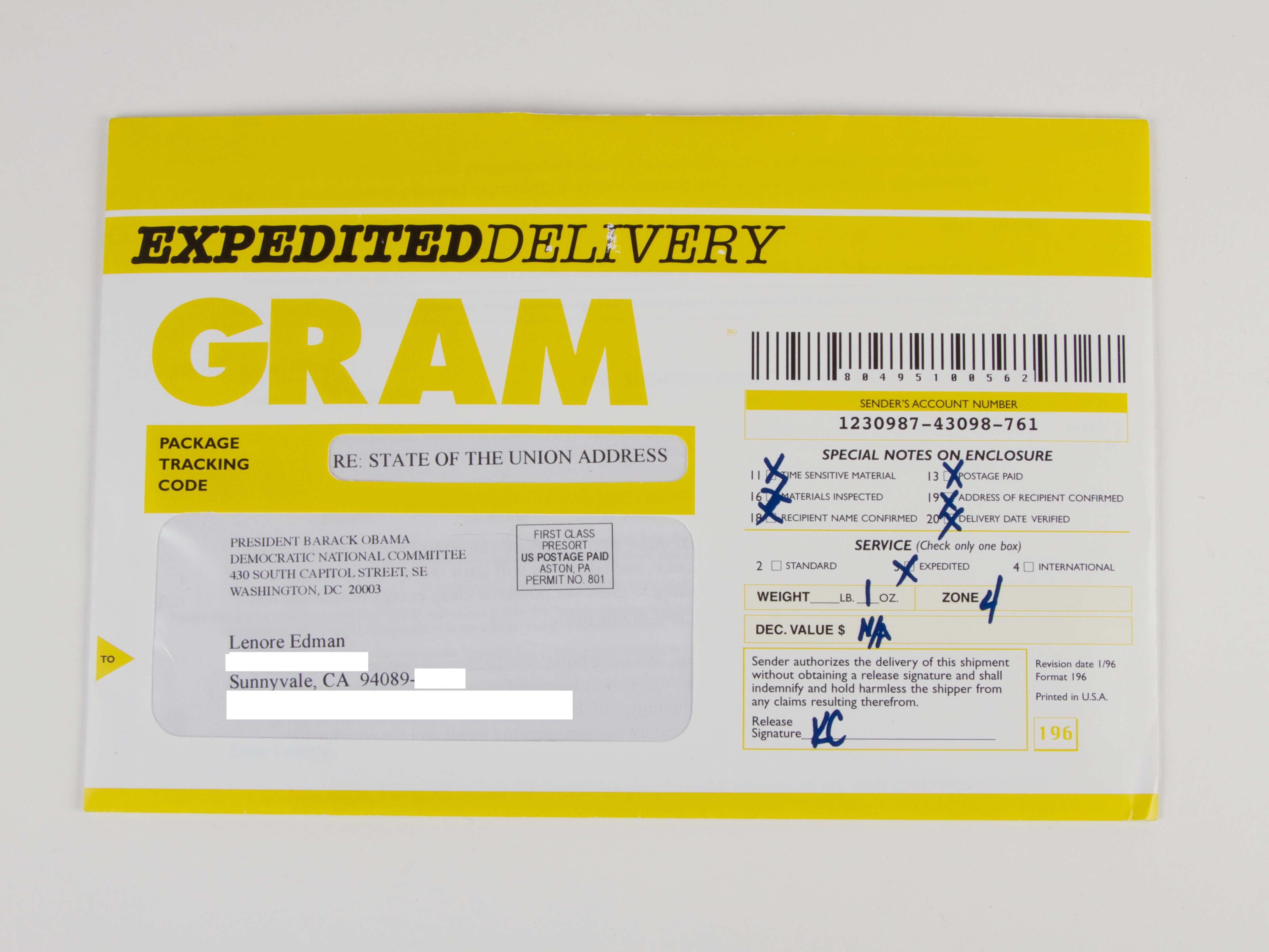 Important Envelopes 15